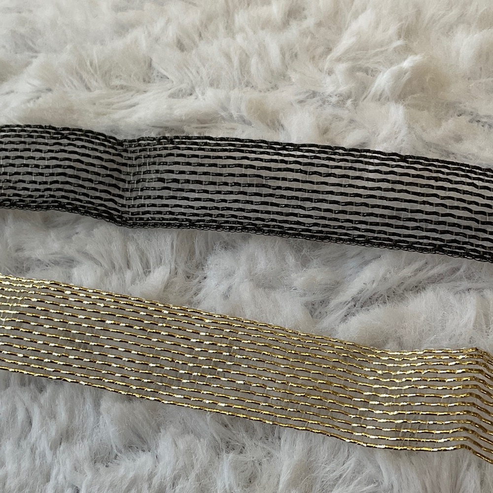 Gold and Black Layered Choker Set - Womens Accessories